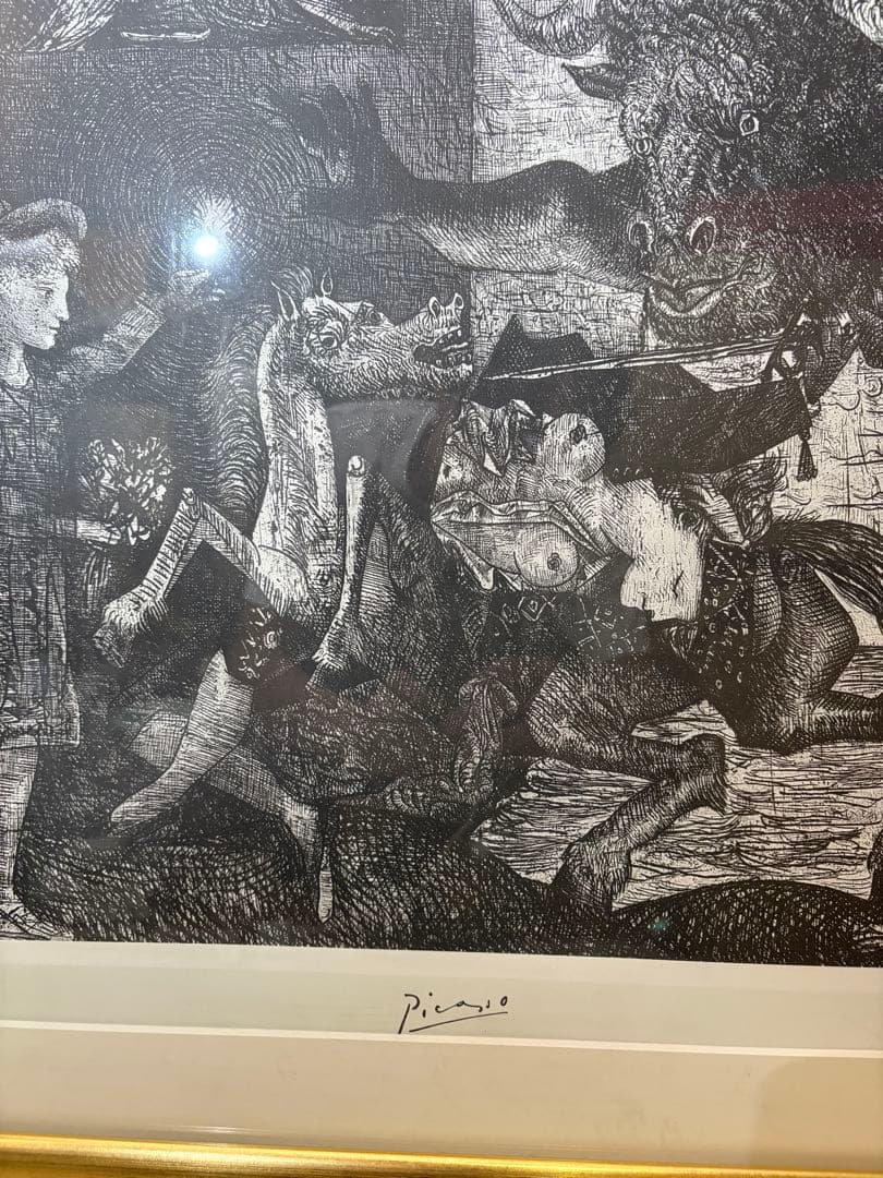 ピカソ 絵画　ポスター　ミノタウロマキア　大型