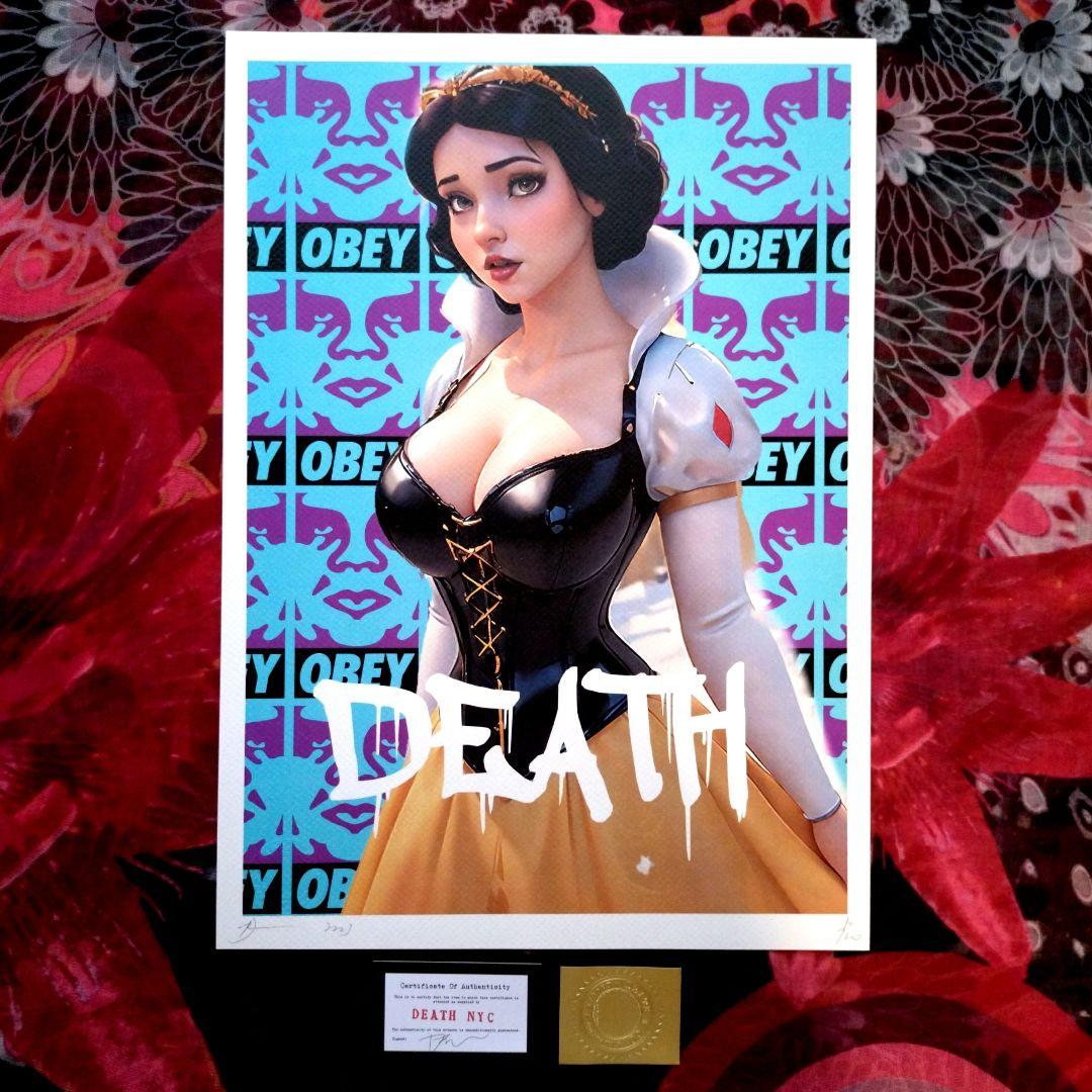 death nyc 世界限定100枚　白雪姫　ディズマランド　OBEY