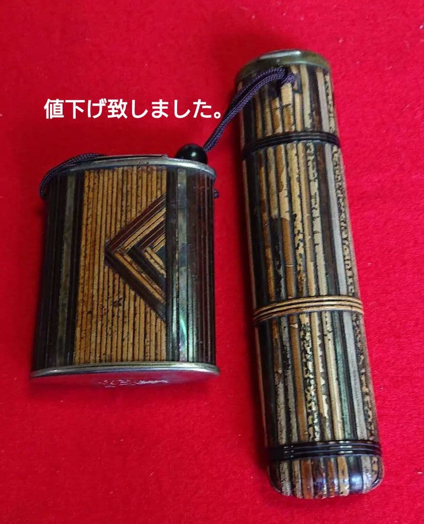 煙草入れ螺鈿骨董