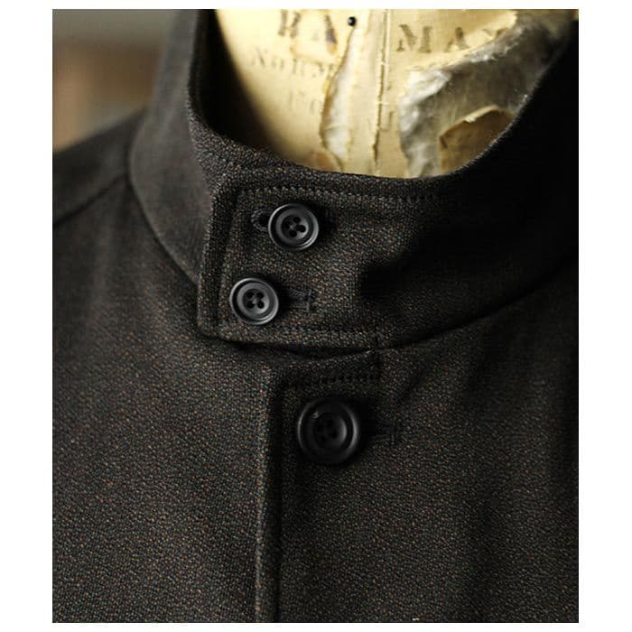 ジャケット・アウター ULTERIOR MELANGE WOOL HARRINGTON COAT