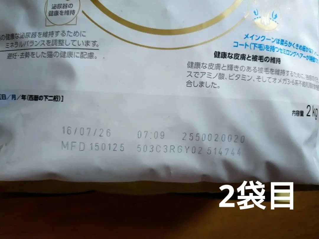  CANIN メインクーン 2kg ドライフード　２袋