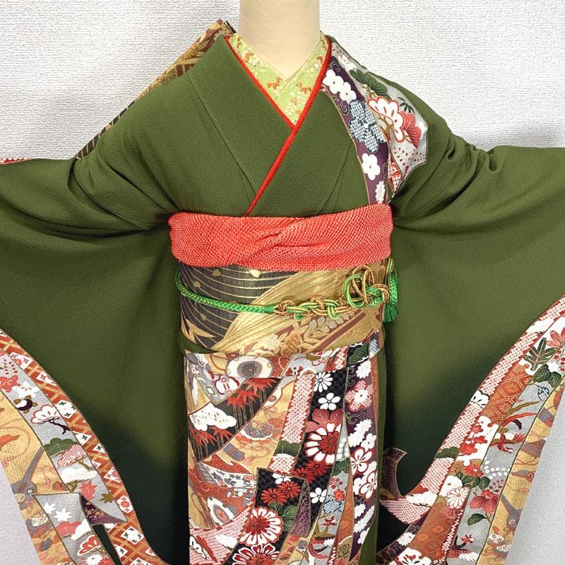 神猫412z33.412y16.小物.507u20〇古典柄 振袖 金彩