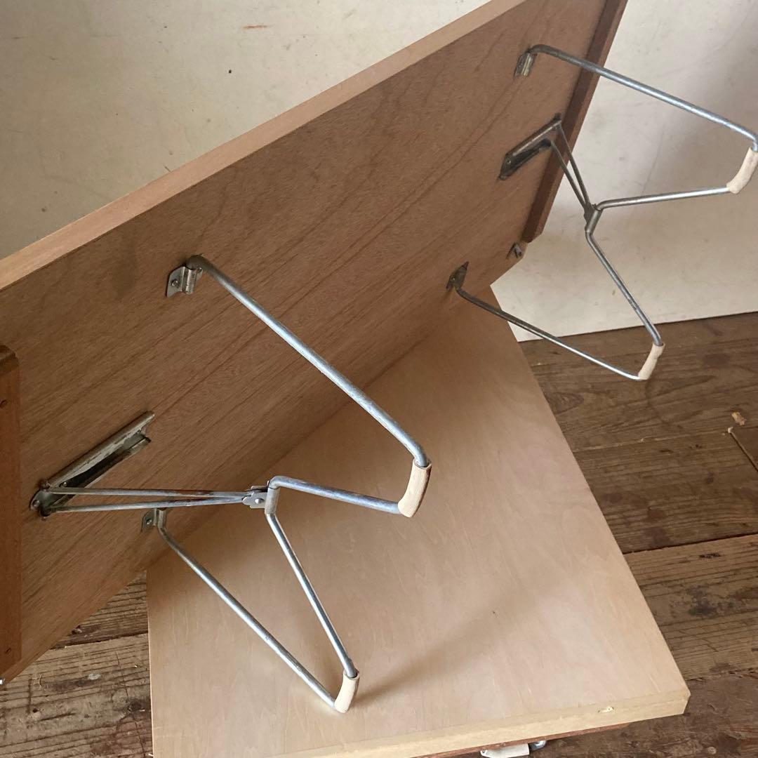当時もの 未使用 ヴィンテージ レトロ 折り畳み 裁縫テーブル