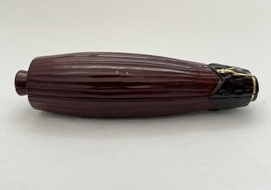 溜 一閑塗 傘香合 中村宗悦 茶道具