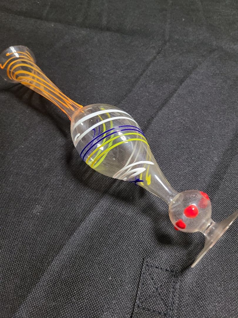 アンティークビミニガラスの花瓶