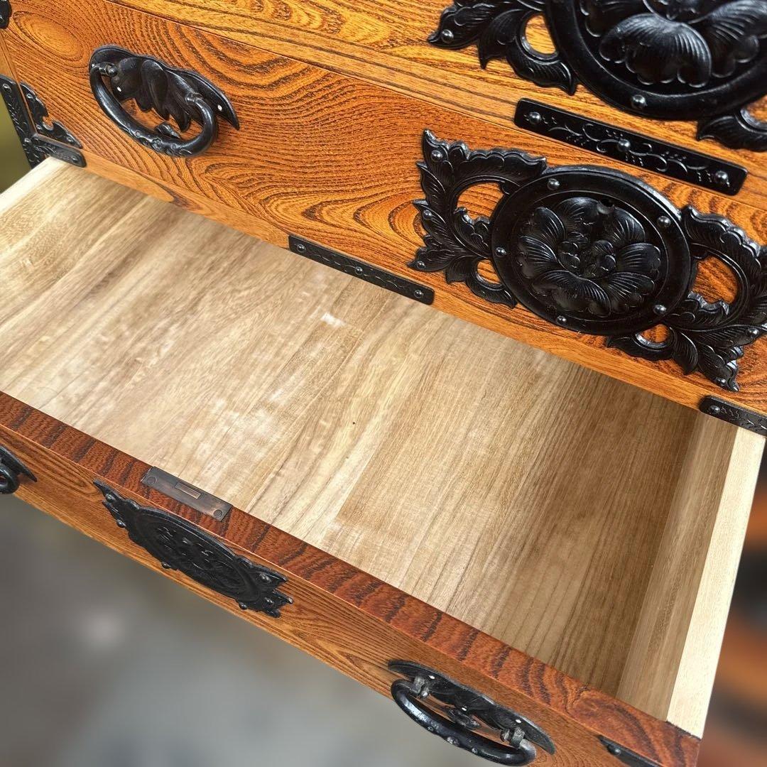 昭和レトロ　美品　岩谷堂箪笥　鍵付き