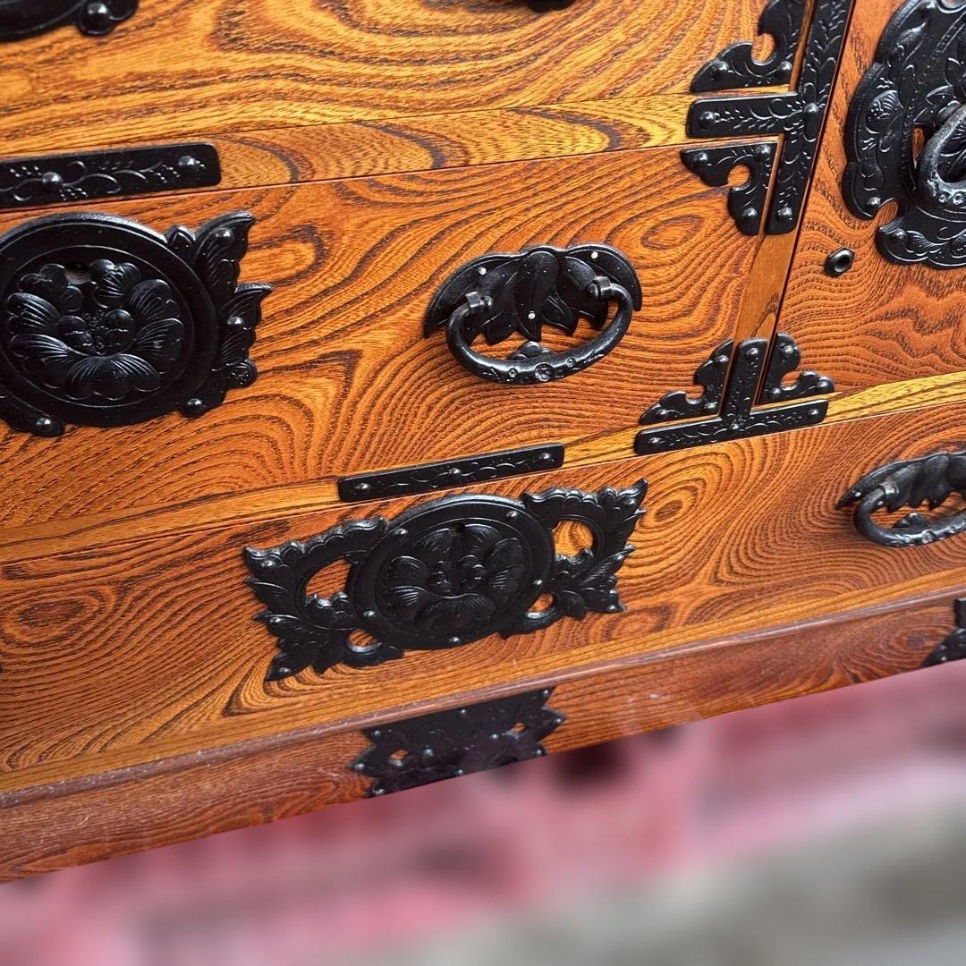 昭和レトロ　美品　岩谷堂箪笥　鍵付き