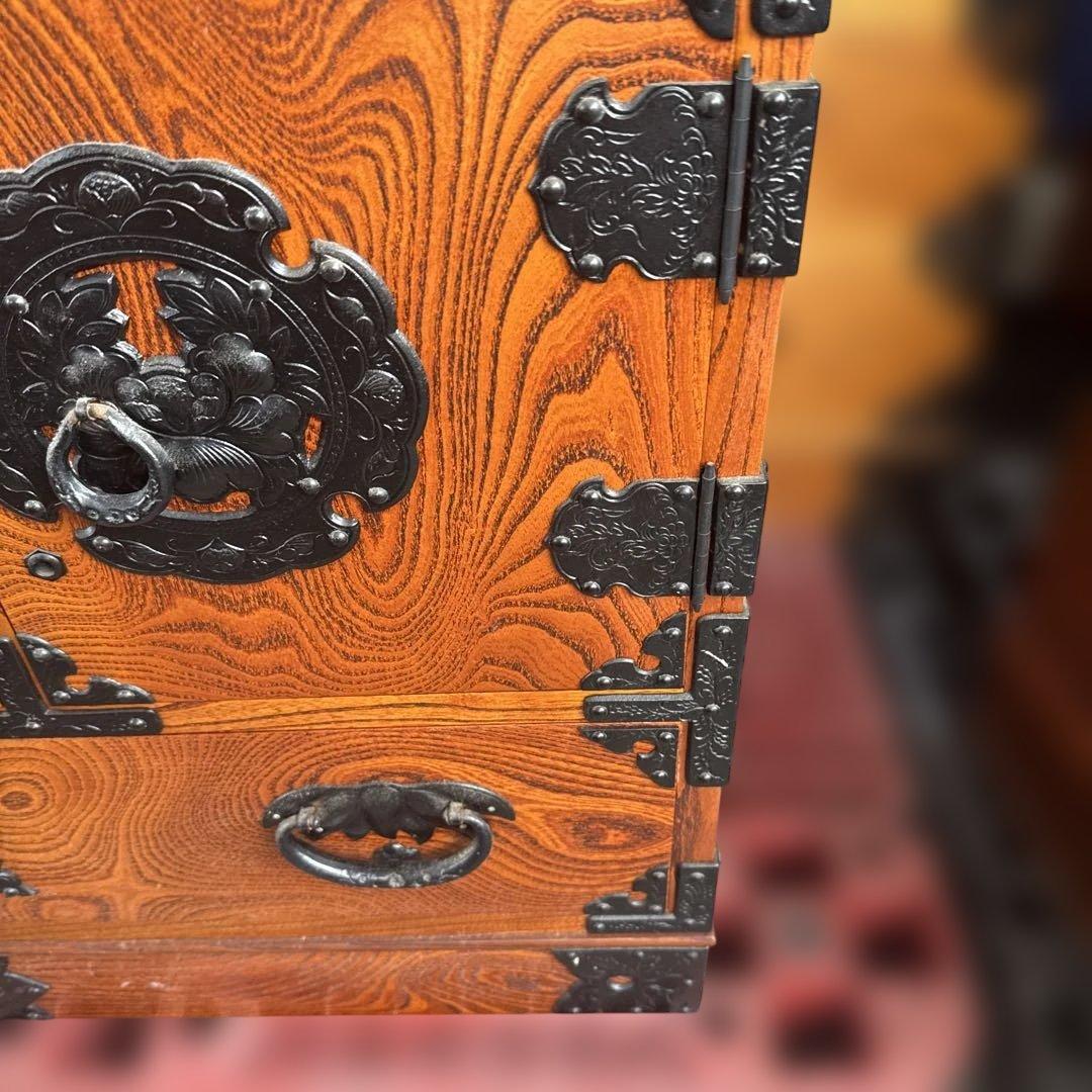 昭和レトロ　美品　岩谷堂箪笥　鍵付き