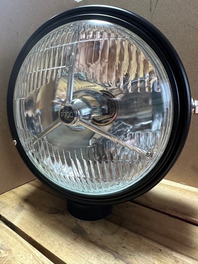 新品/未使用品180π用ルーカス/スリーポイントヘッドライト/検索SR400