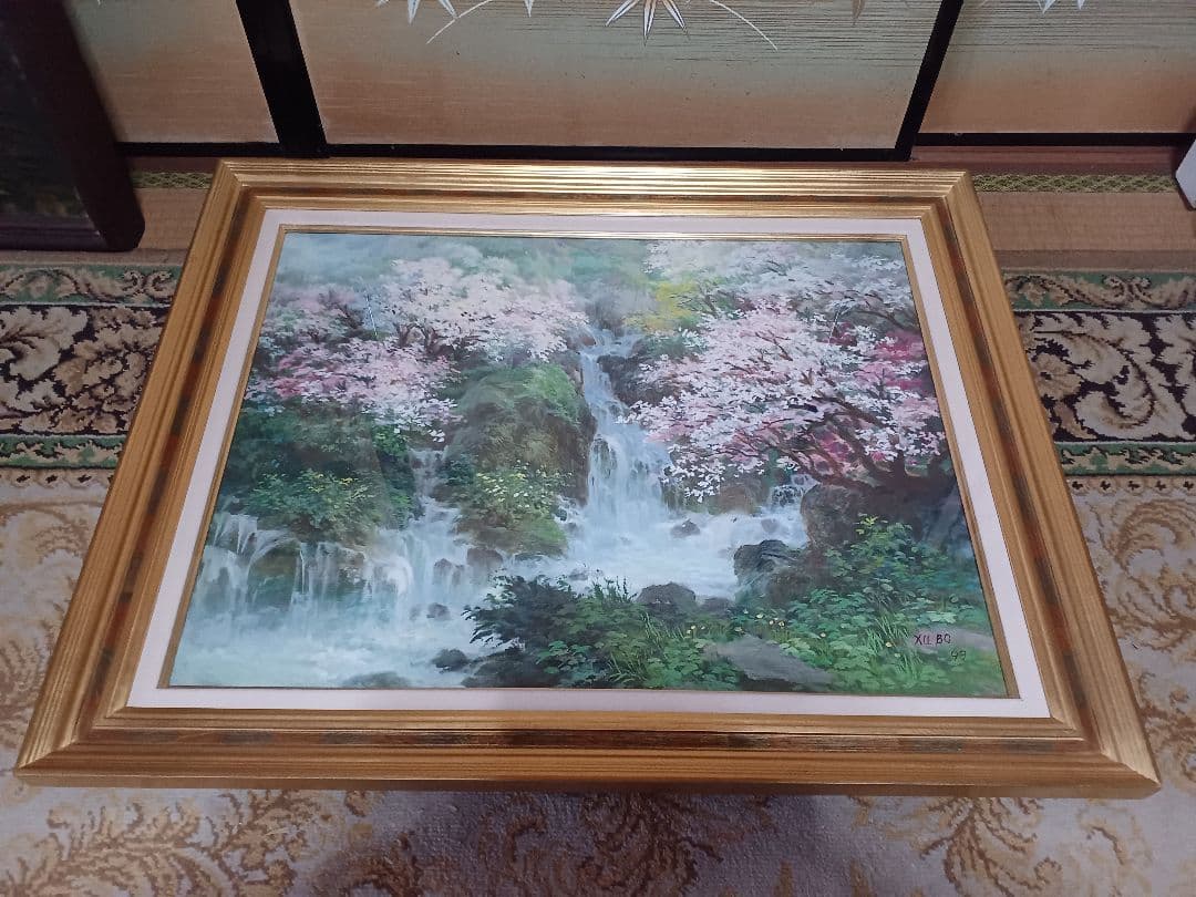 徐波　「春の息吹」 油彩　P15号　中国美術家協会　中国遼寧省　三越個展10回