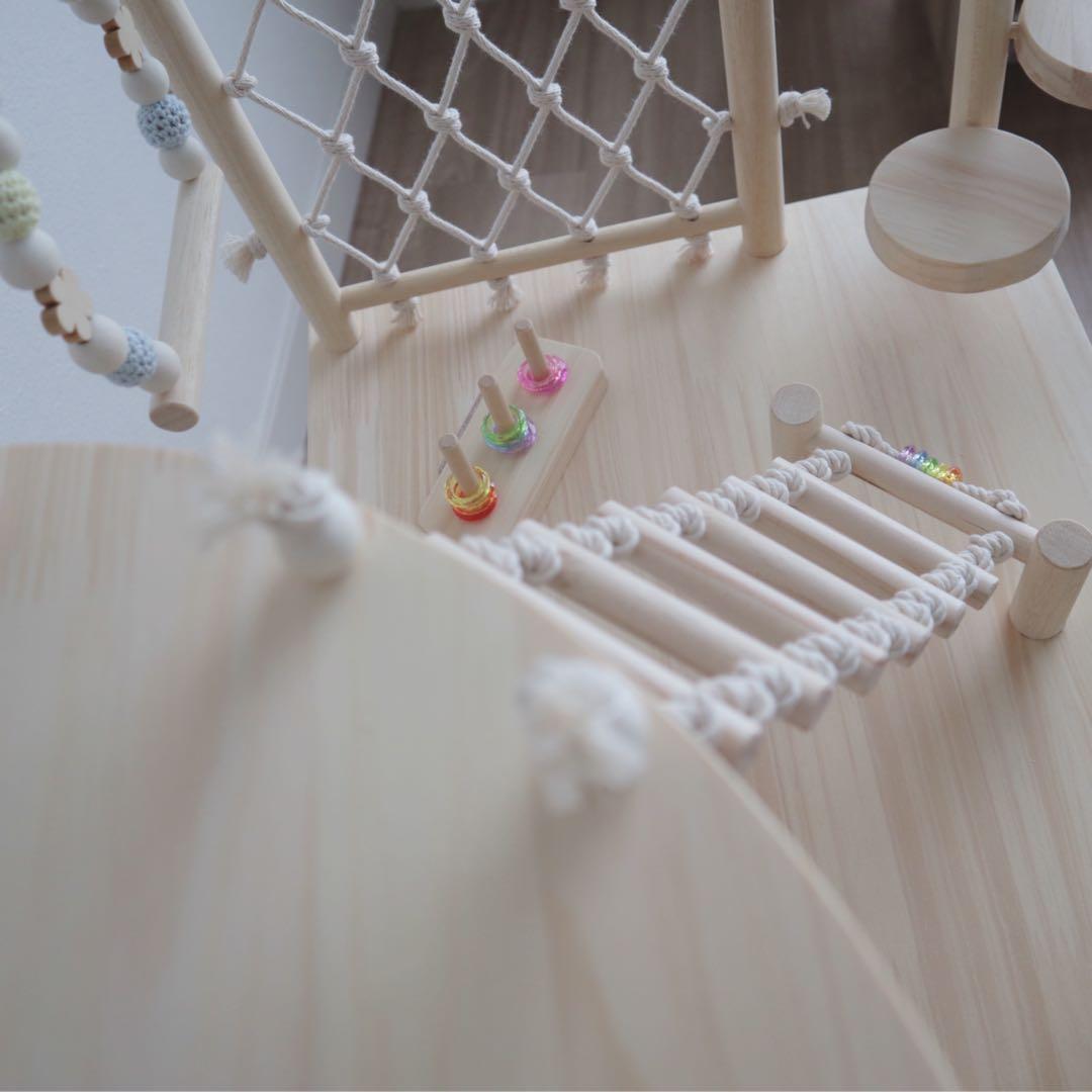 ことりのおおきなあそびば　インコ　おもちゃ　バードジム　バードアスレチック