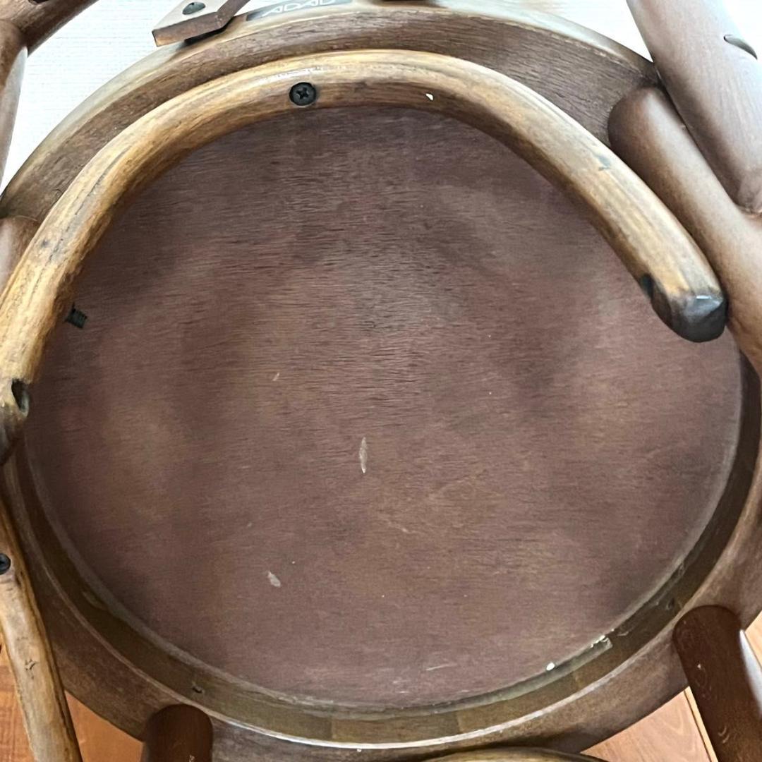 アダル ADAL ハイスツール カウンターチェア 木製 古道具 椅子 二脚セット