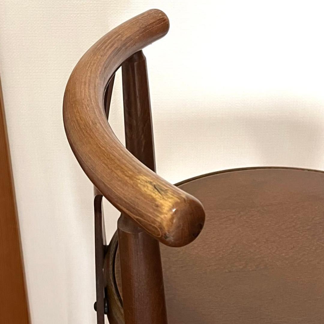 アダル ADAL ハイスツール カウンターチェア 木製 古道具 椅子 二脚セット