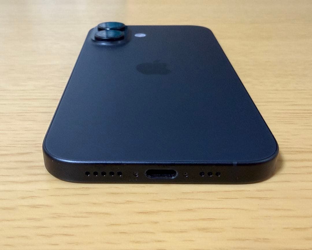 【中古】iPhone 16 ブラック 128GB バッテリー100%