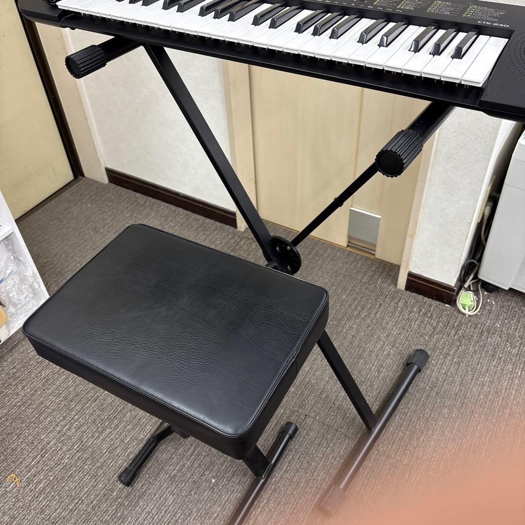 CASIO CTK-240 スタンド、椅子付　電子キーボード　電子ピアノ