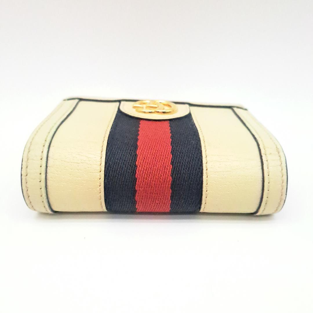 グッチ 二つ折り財布 オフィディア マーモント シェリーライン GG