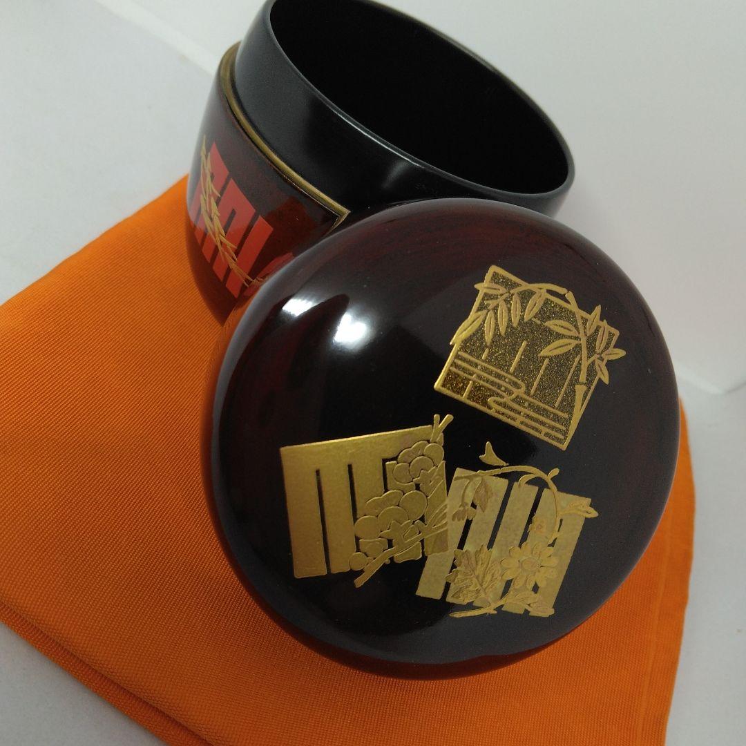 草花源氏香 溜塗 中棗 なつめ 宗香作 茶器 共箱 茶道具