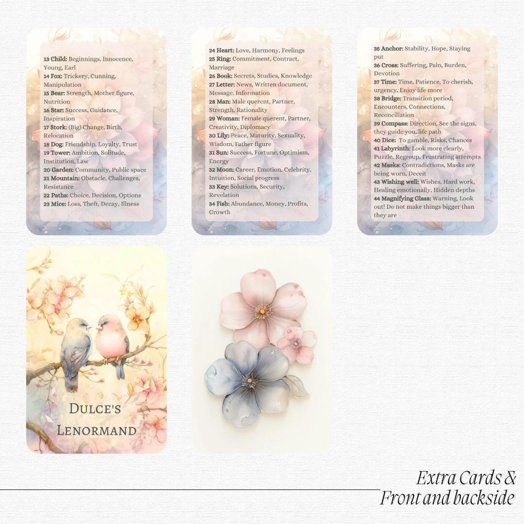 再入荷なし【正規品ルノルマンカード】甘くて優しいアートワーク✨ドゥルセカラー