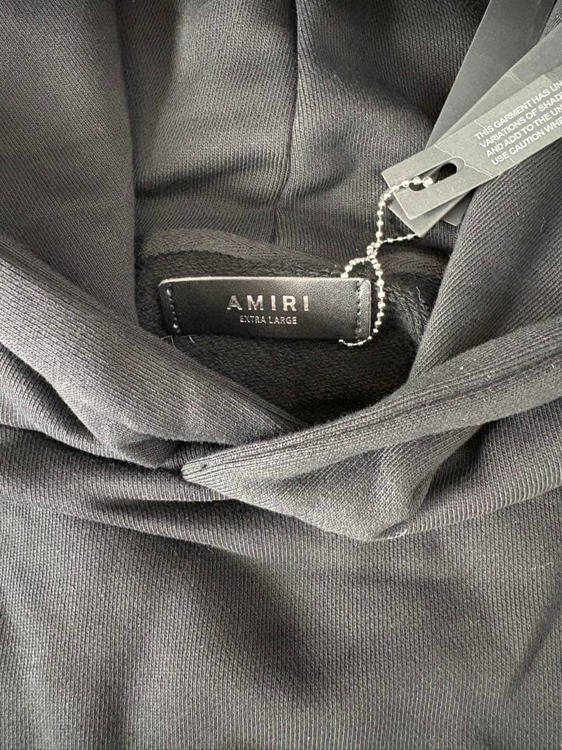 AMIRIアミリ MA コアロゴ フーディパーカー 黒 サイズXL 新品