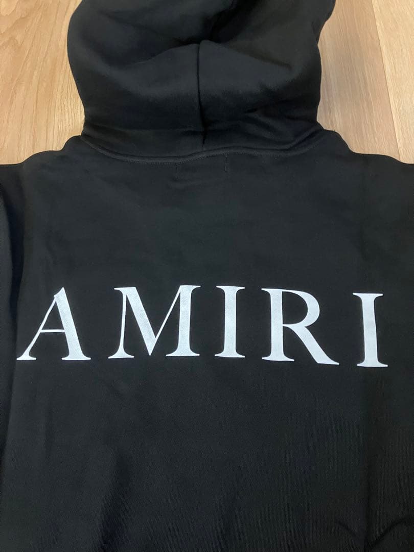 AMIRIアミリ MA コアロゴ フーディパーカー 黒 サイズXL 新品