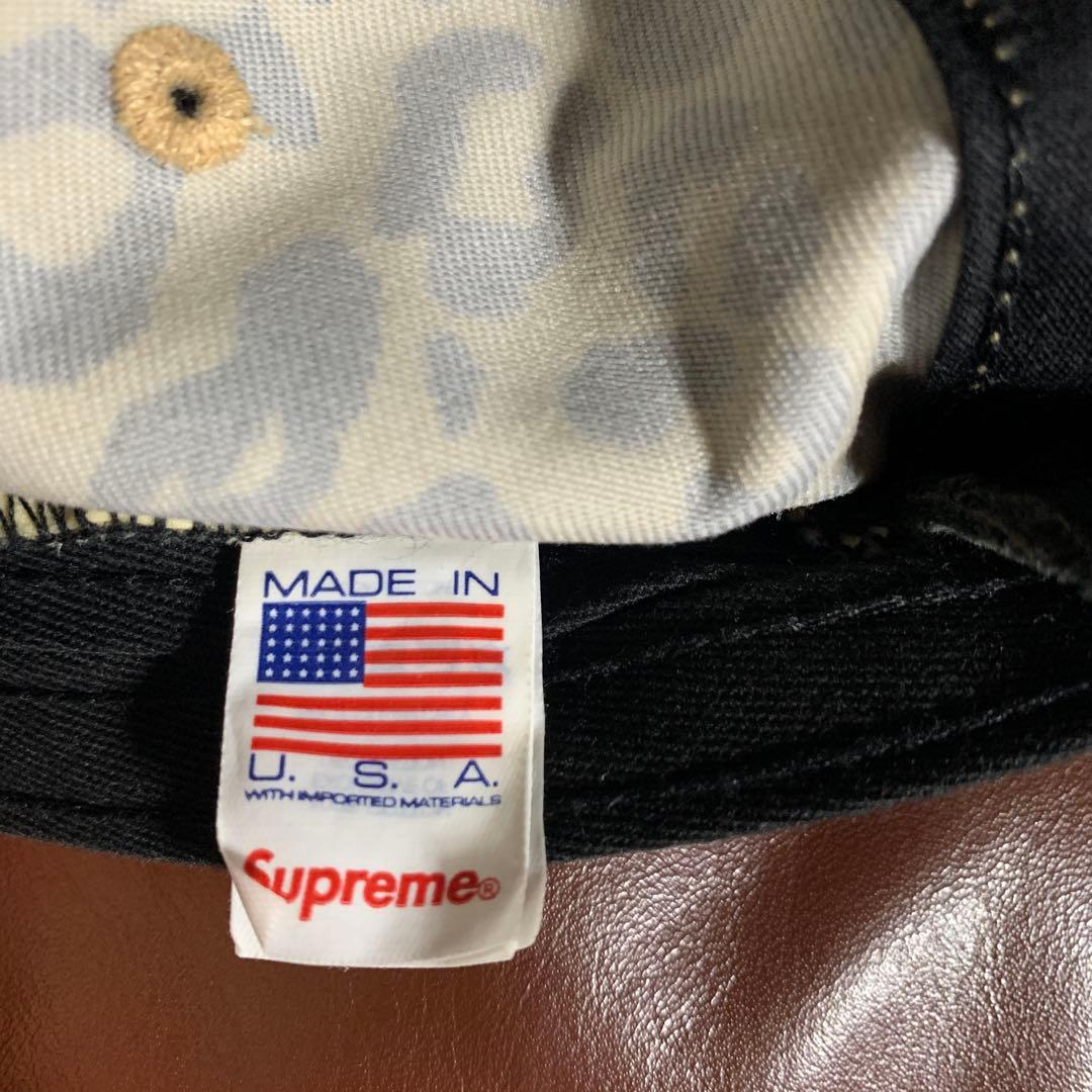 Supreme Washed Chino Twill Camp Cap レオパ