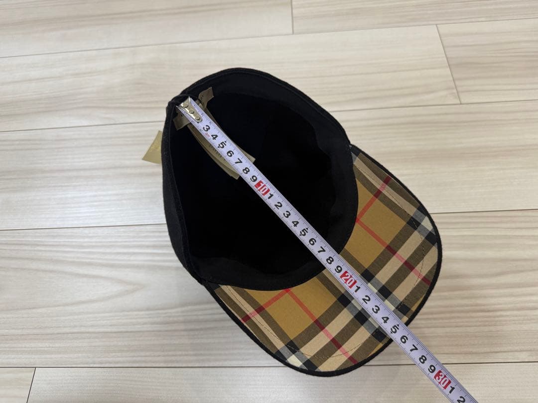 バーバリー　ウール　カシミヤ　キャップ ブラック　 S　メンズ　レディース