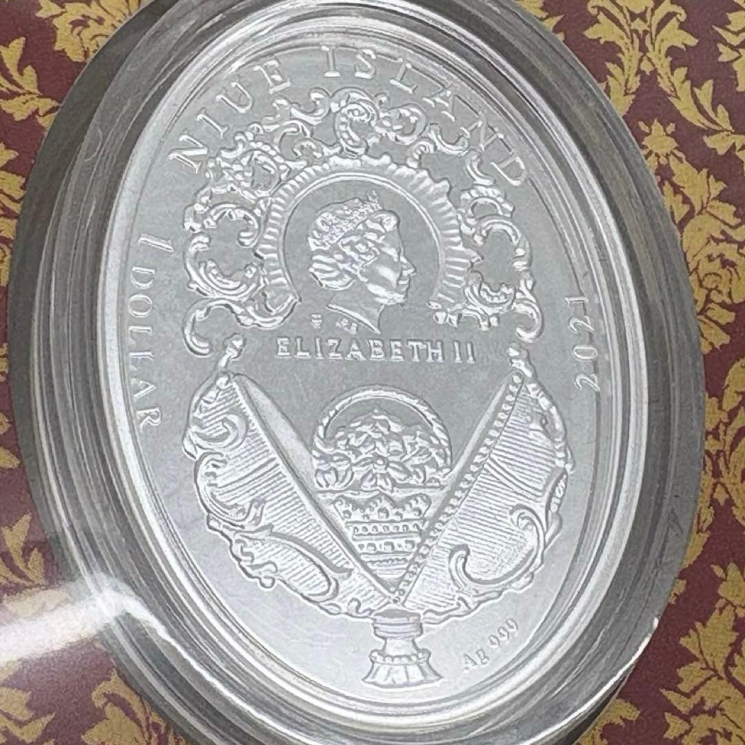 Imperial Fabergé ファベルジェ Eggs Coin 純銀 レア