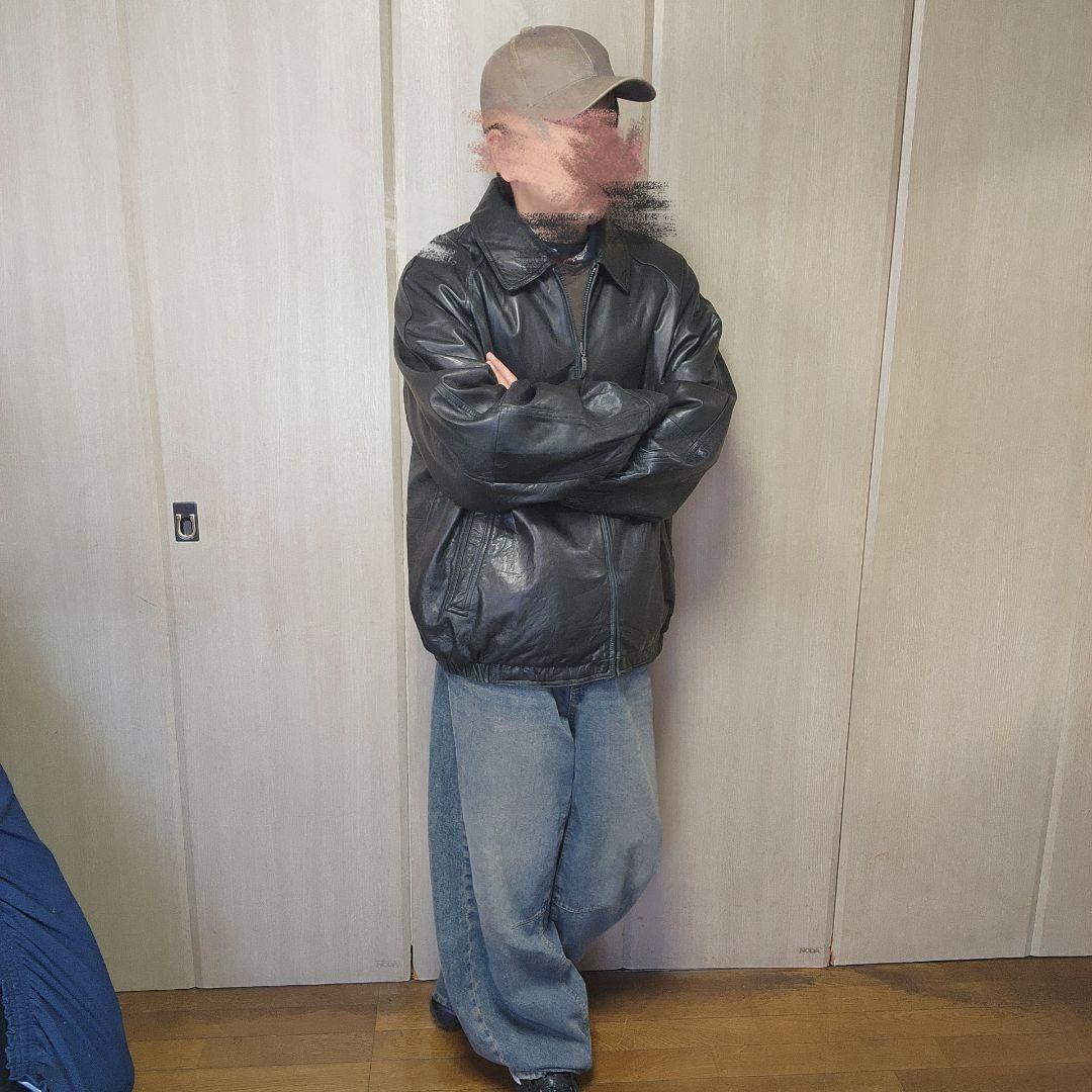 レザージャケット　XXL オーバーサイズ　claiborne