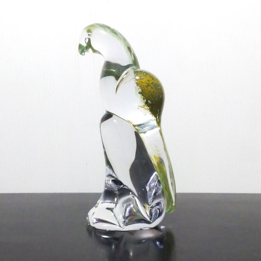 Marcolin Art Crystal マルコリン・アート・クリスタル 鳥 緑