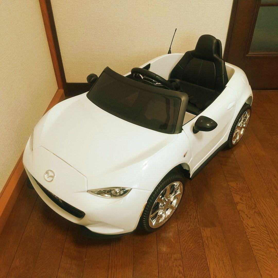 電動乗用ラジコンカー Mazda MX-5 US ロードスター　ホワイト