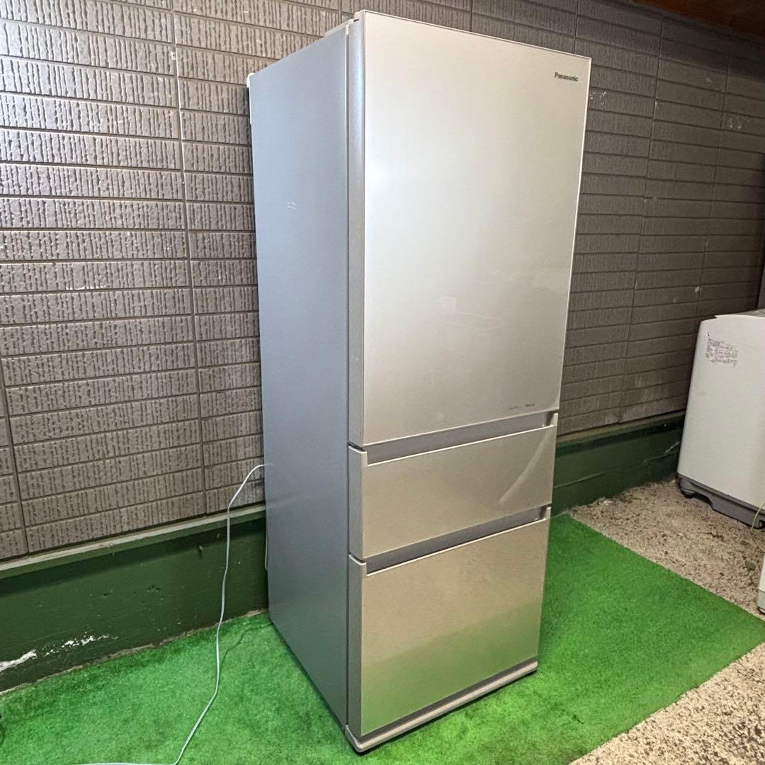 Panasonic 315L 冷蔵庫 ガラス面 シャンパン【地域限定配送無料】