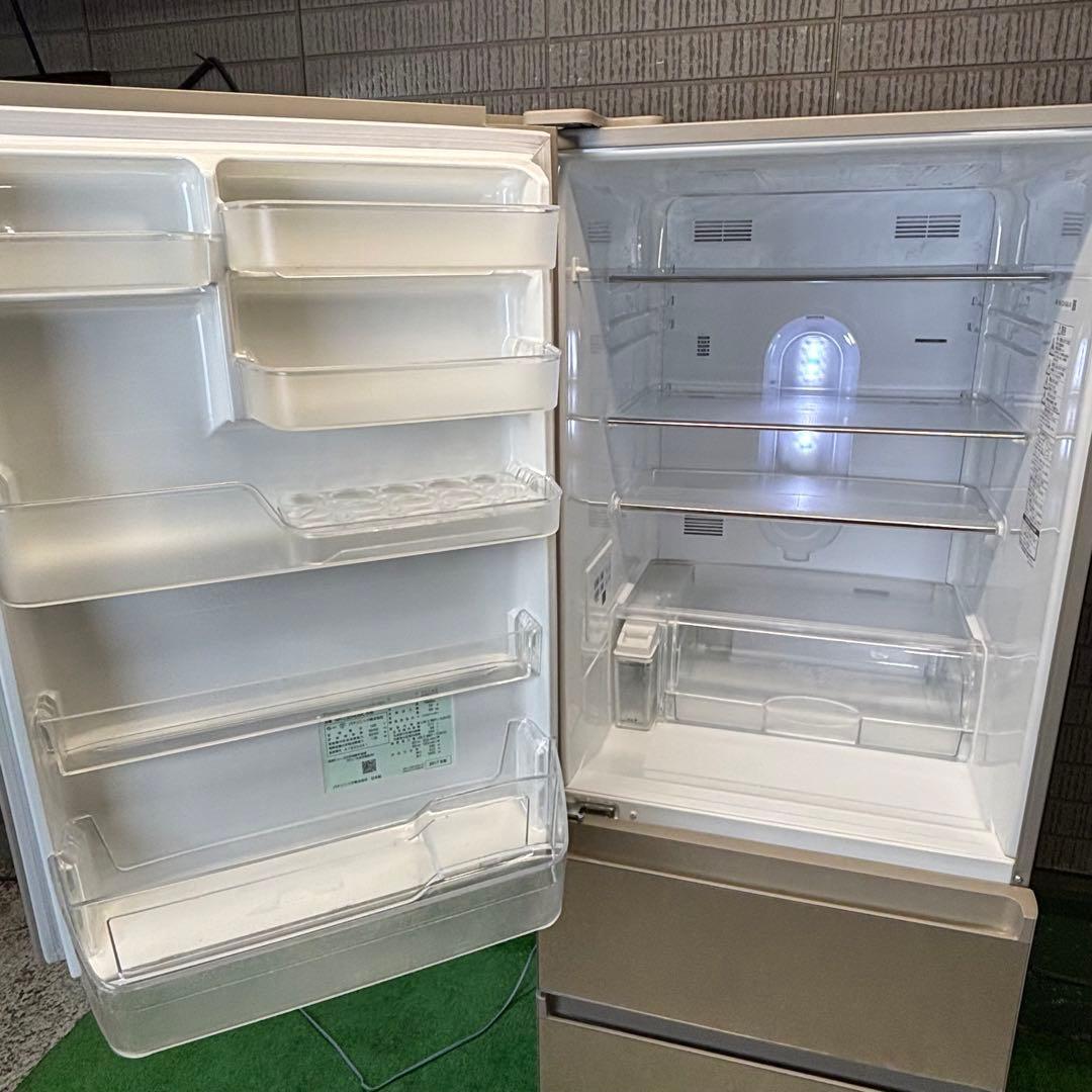 Panasonic 315L 冷蔵庫 ガラス面 シャンパン【地域限定配送無料】