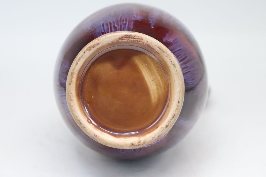 中国　窯変紅釉　水注　送料込み1020