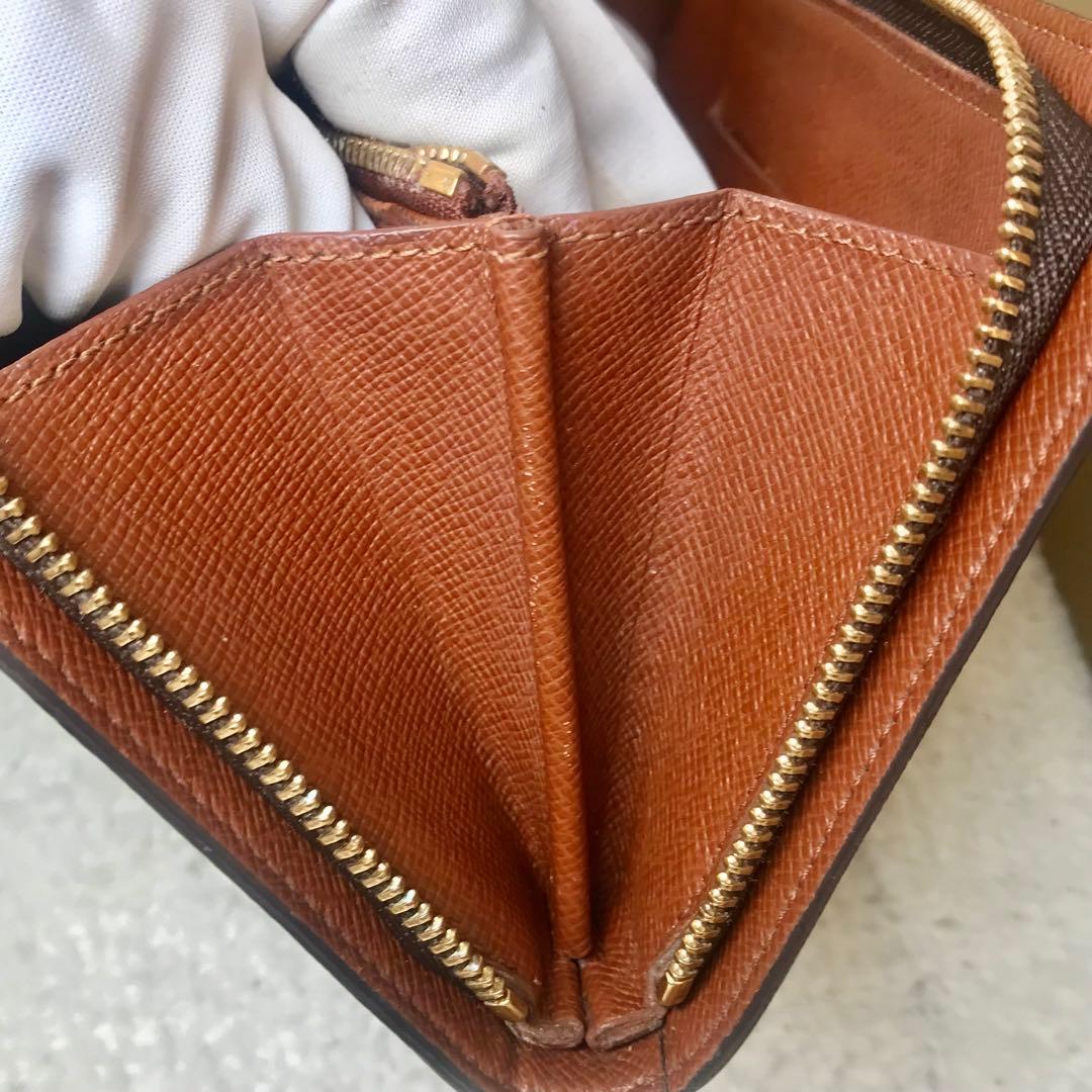 ルイヴィトン　モノグラムポルトモネジップ　ラウンドファスナー　二つ折り長財布