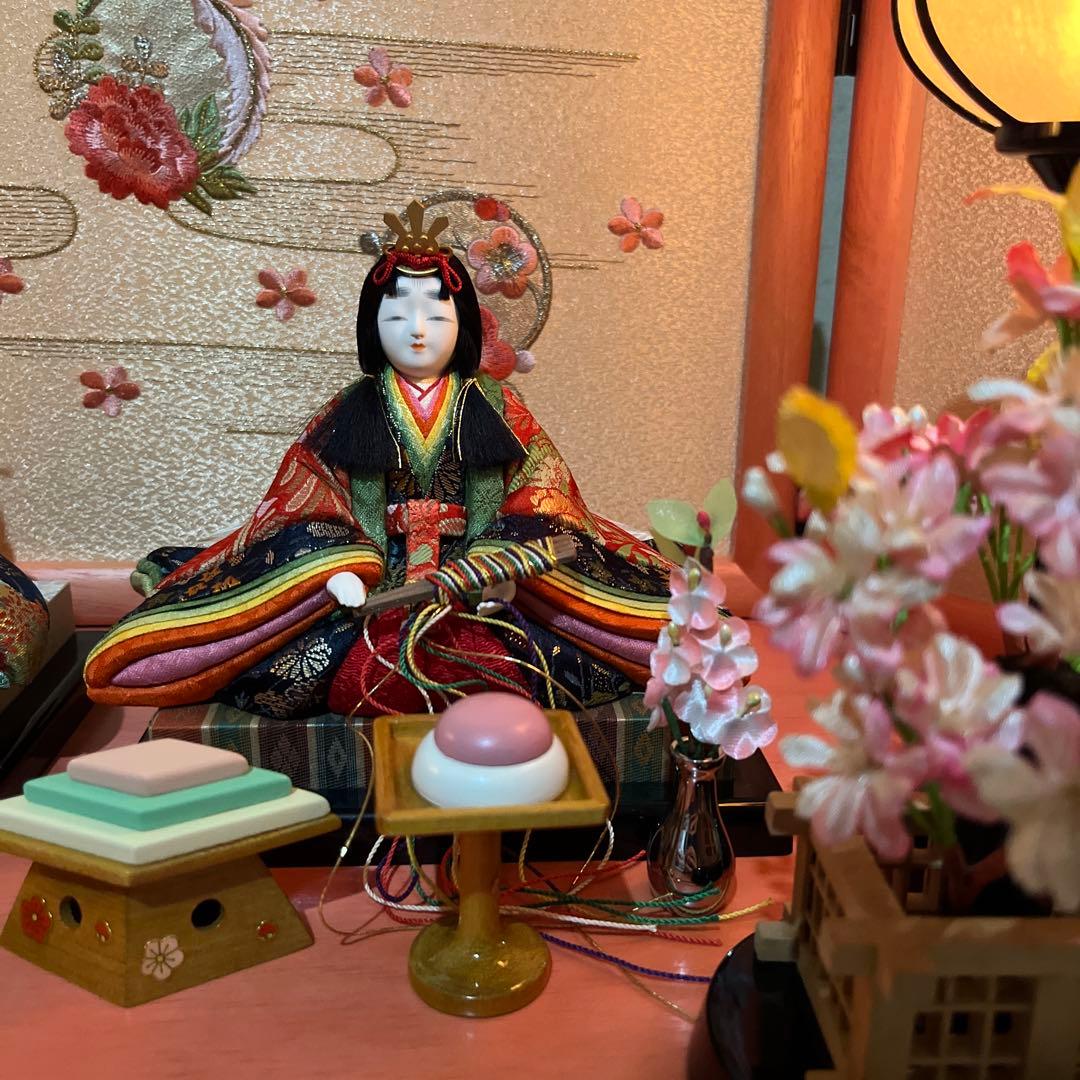 雛人形　木目込み　親王飾り