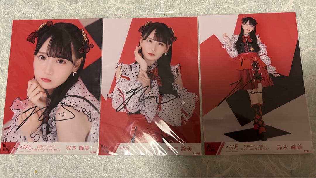 ≠ME 鈴木瞳美 直筆サイン 2023全国ツアー