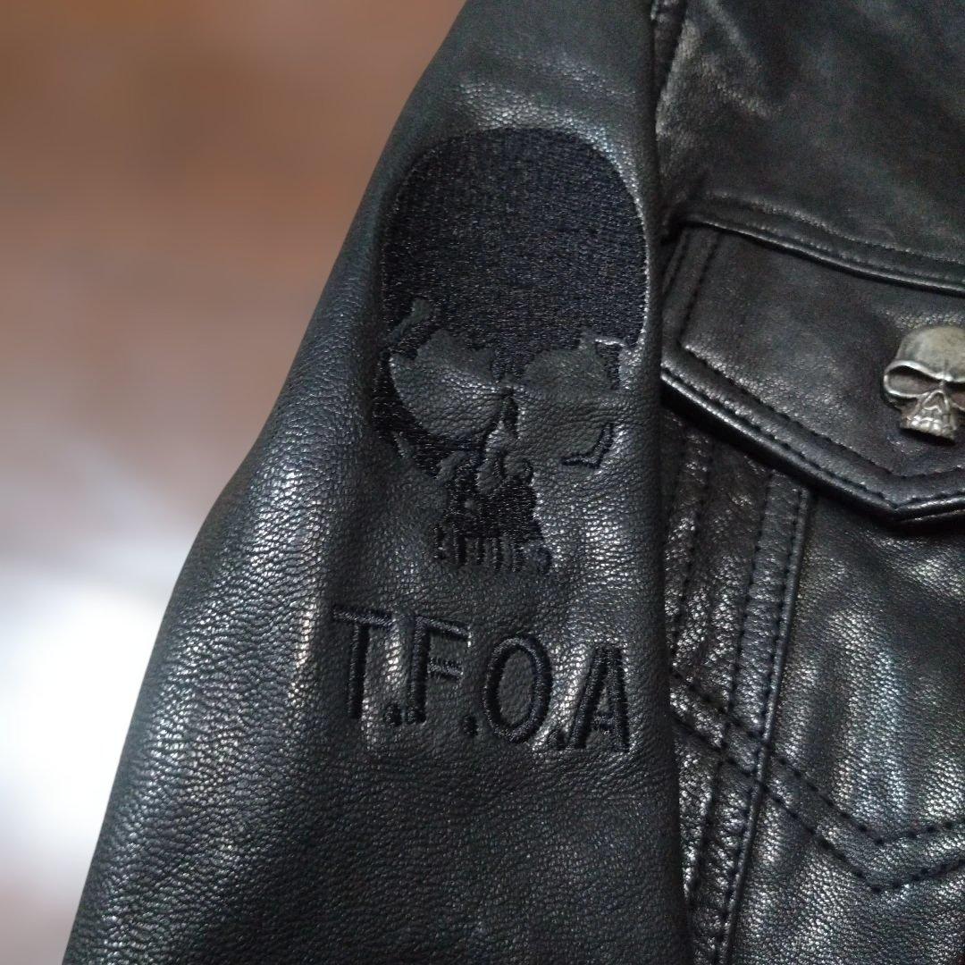 COLLARS レザージャケット　ダブルジップ　 スカル　クローズ武装戦線　美品