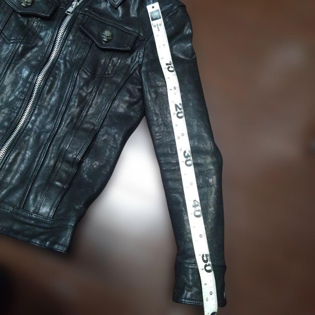 COLLARS レザージャケット　ダブルジップ　 スカル　クローズ武装戦線　美品