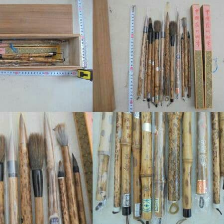 AKa5493   中国　斑竹　筆　大量セット