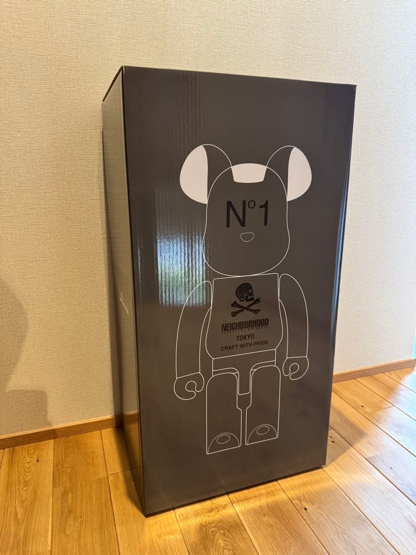 【新品未使用】BE@RBRICK NEIGHBORHOOD GRAY 1000％