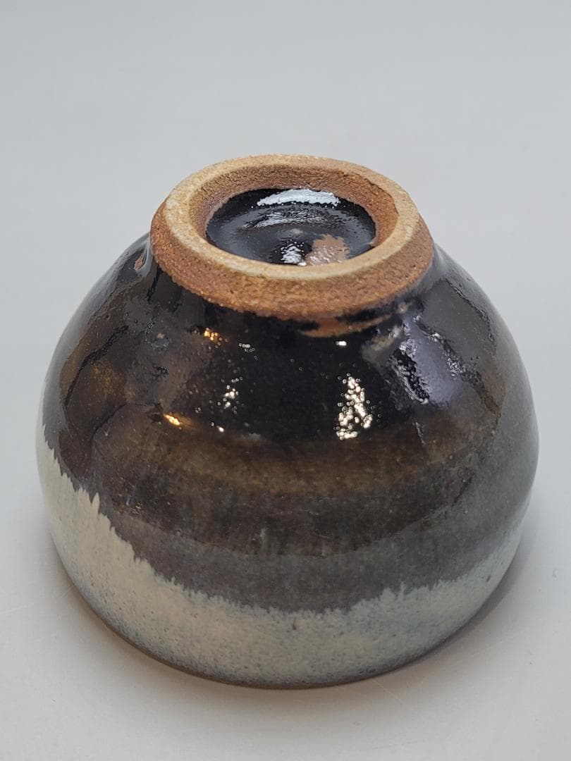 浜田晋作 造 掛合釉茶碗 共箱 未使用 DT551