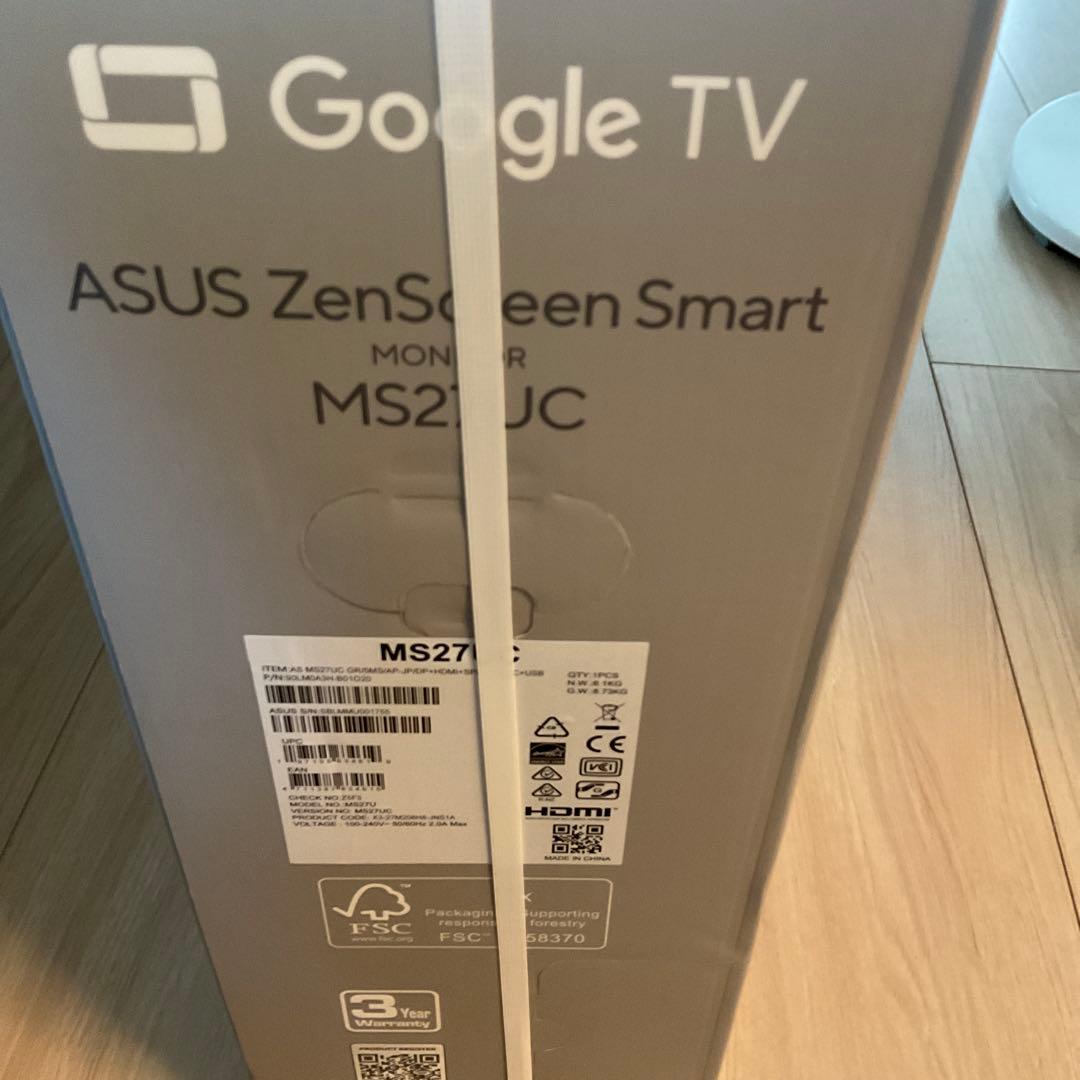 ASUS ZenScreen Smart MS27UC-未開封