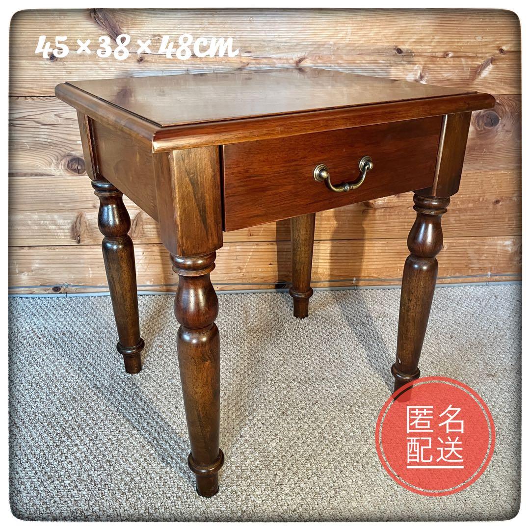 ⭕️【木製サイドテーブル03/04】スツール 置台 ナイトテーブル ヴィンテージ✨