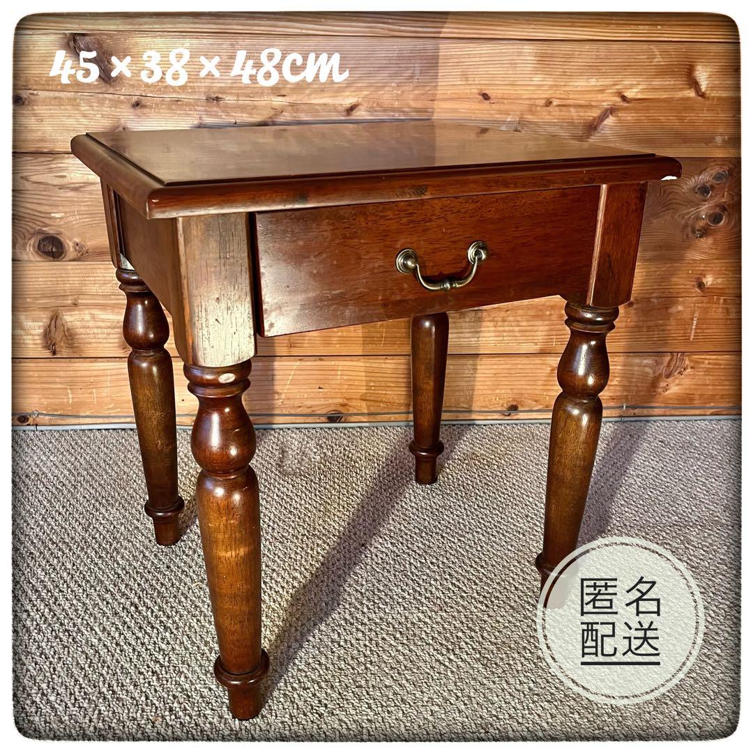 ⭕️【木製サイドテーブル03/04】スツール 置台 ナイトテーブル ヴィンテージ✨
