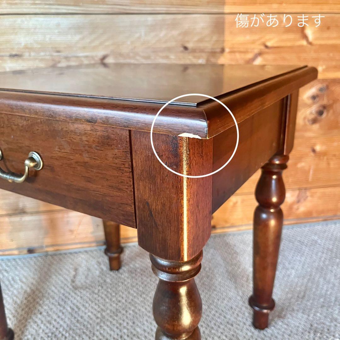 ⭕️【木製サイドテーブル03/04】スツール 置台 ナイトテーブル ヴィンテージ✨