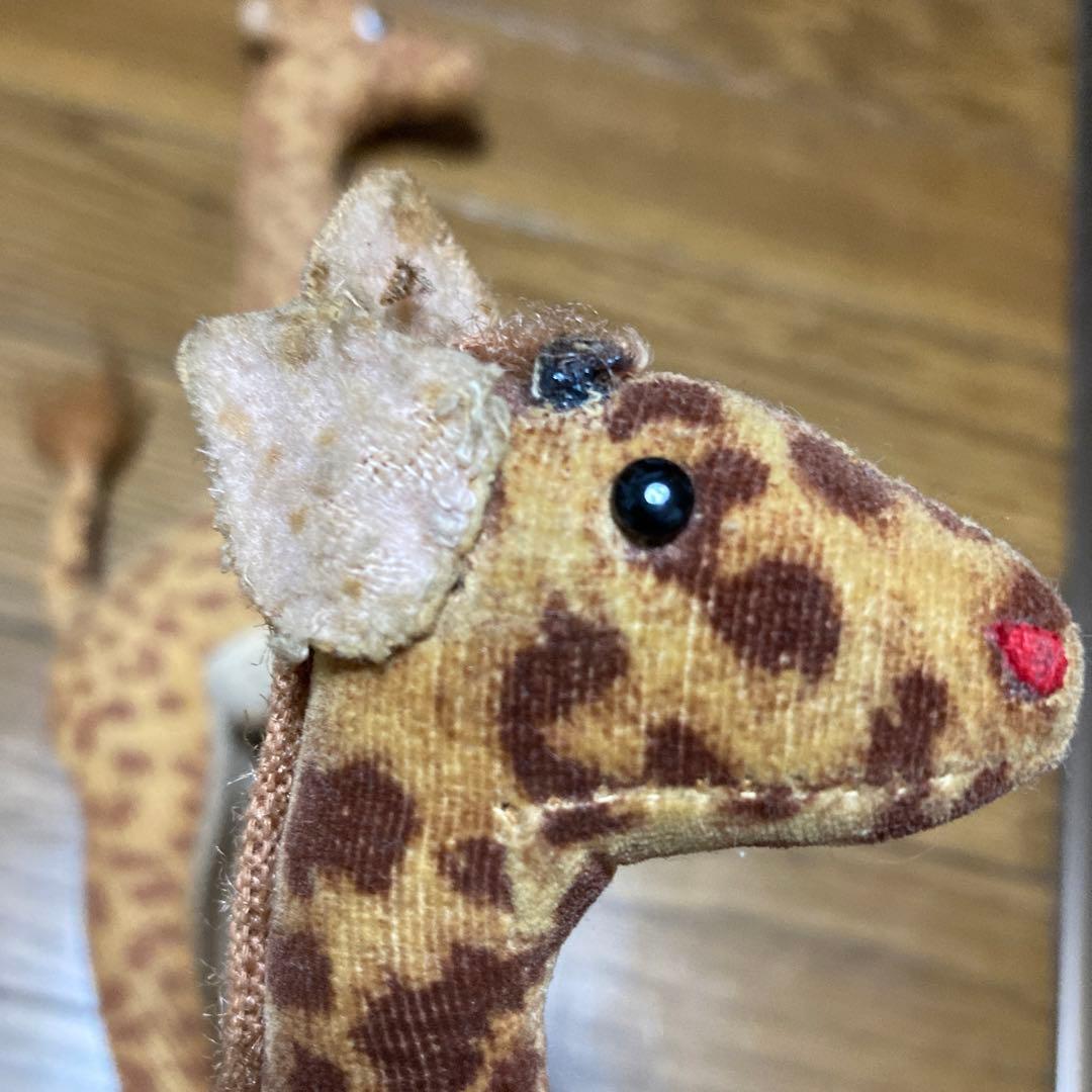 ヴィンテージ　きりんの親子　ぬいぐるみ　動物園ぬいぐるみ　昭和レトロ