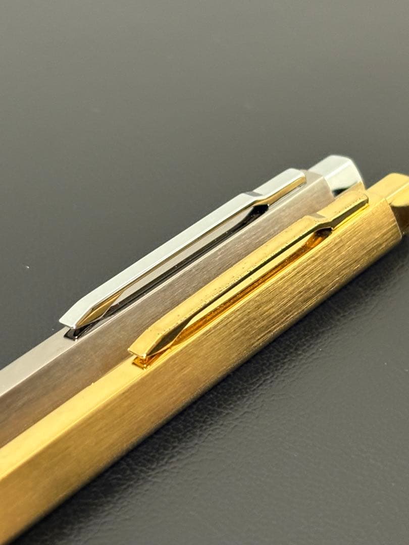 モンブラン　レオナルド　ボールペン　シルバー&ゴールド2本組　動作良好美品