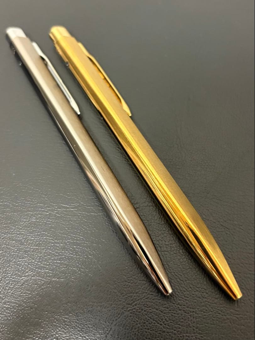 モンブラン　レオナルド　ボールペン　シルバー&ゴールド2本組　動作良好美品