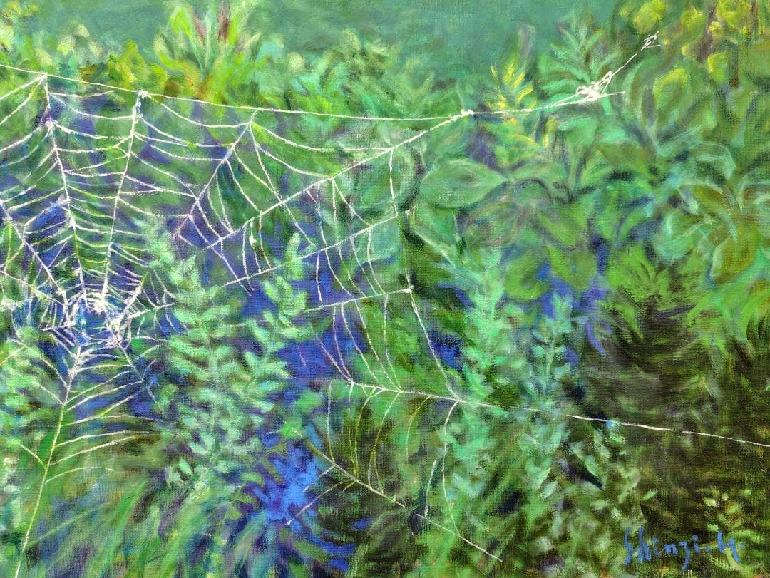 「梅雨明け」2008 F20 絵画 油絵 油彩画 アート 風景画 尾瀬ヶ原