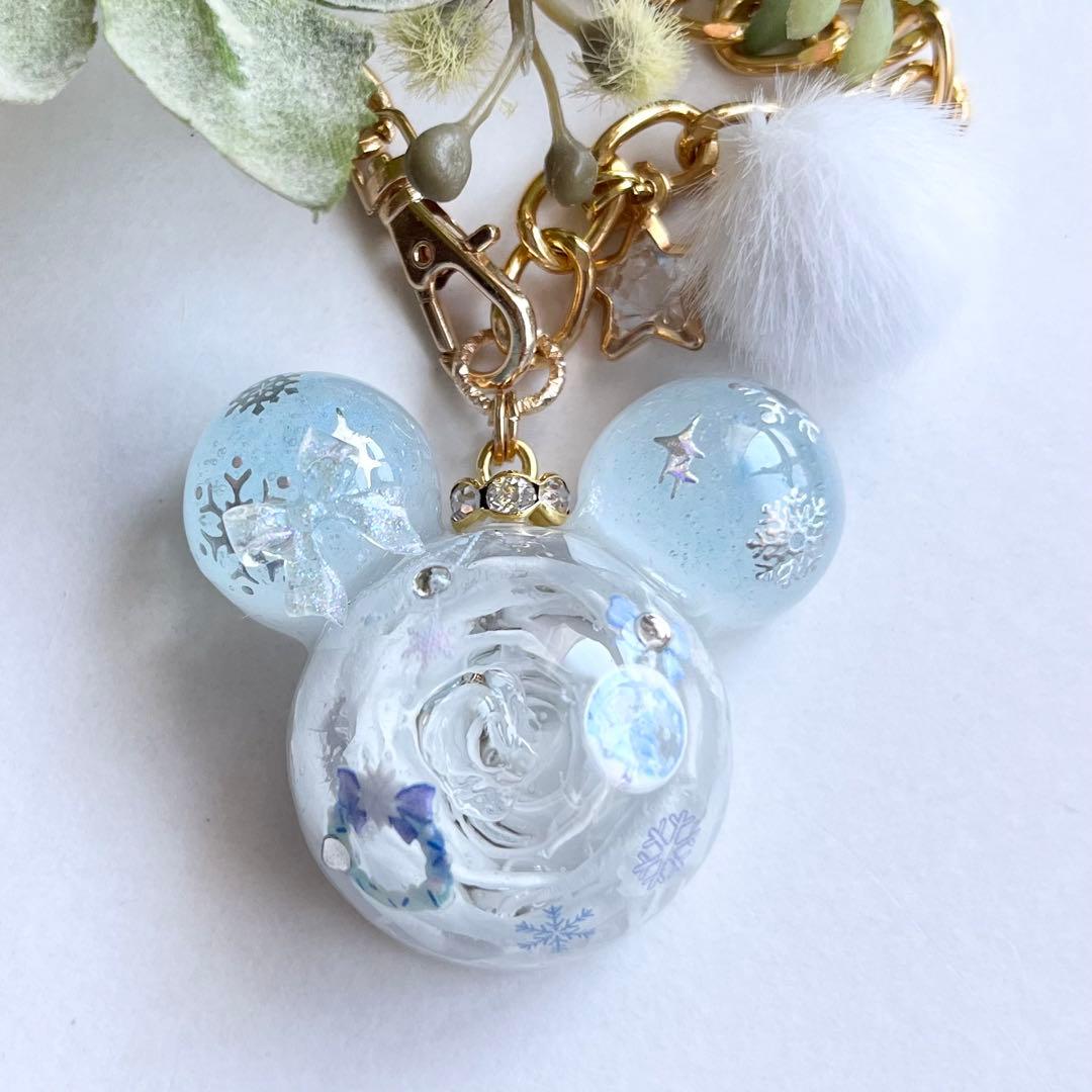 【K☆様】No.591 レジンチャーム☆薔薇♡Xmasくまちゃん